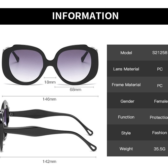 New Round large frame sunglasses - Picture 11 of 12